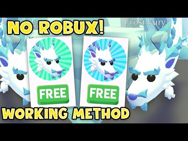 the ONLY WAY to get a FREE FROST FURY in Adopt Me! WORKING METHOD (NO ROBUX) Roblox