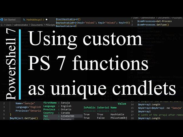 PowerShell 7 Tutorial 18: Using your custom functions as cmdlets