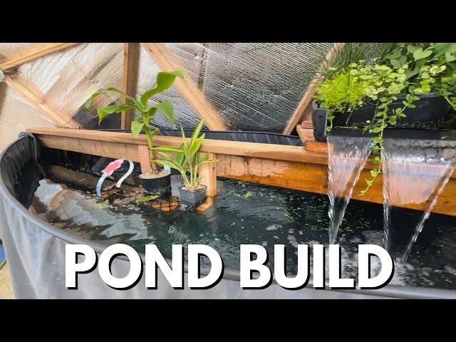 Pond Build In Our Geodesic Dome | Greenhouse Build P3