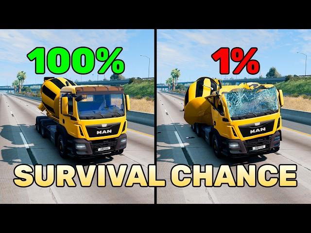 BeamNG.drive Realistic Crashes #29 | Epic Survival Chance Test