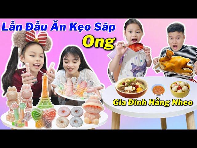 Lần Đầu Tiên Quỳnh Nhi Ăn Kẹo Sáp Và Món Gà Hấp Mướp Siêu Ngon