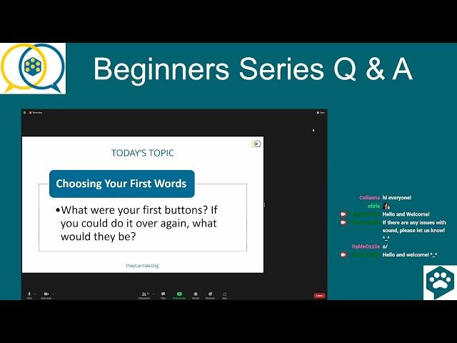 Beginners' Series Q&A #1