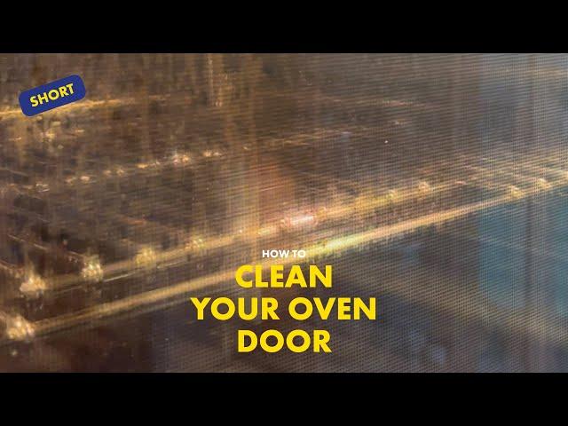 How to clean your oven door