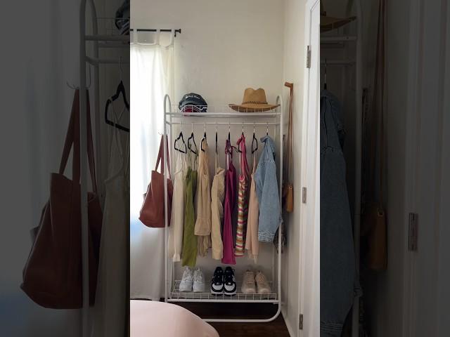 Unbox my new clothing rack with me!#storage #bedroom #bedroominspo #bedroomideas #storagehacks