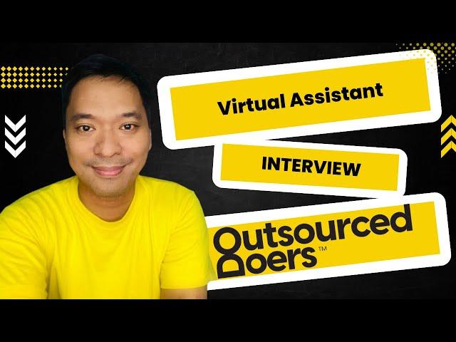 Actual Virtual Assistant Interview [ No experience ]