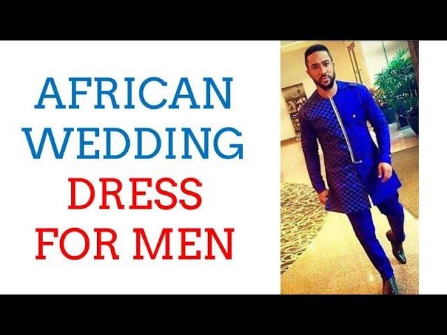 African Wedding Dress for Men | Blue African Wedding Suit for Men | Order @ africablooms.com