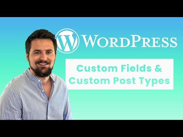 How to add advanced custom fields and custom post types to WordPress