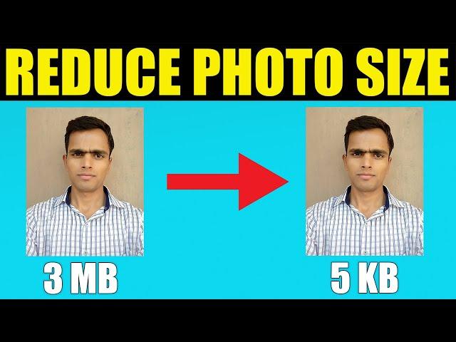 How to reduce image photo size in KB without loosing quality