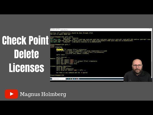 Check Point | Deleting licenses from CLI