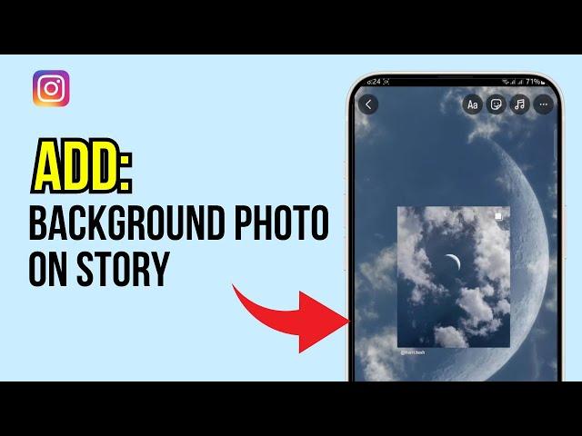 How To Add A Background Photo To Instagram Stories I Instagram Tips & Tricks iOS & Android 2024