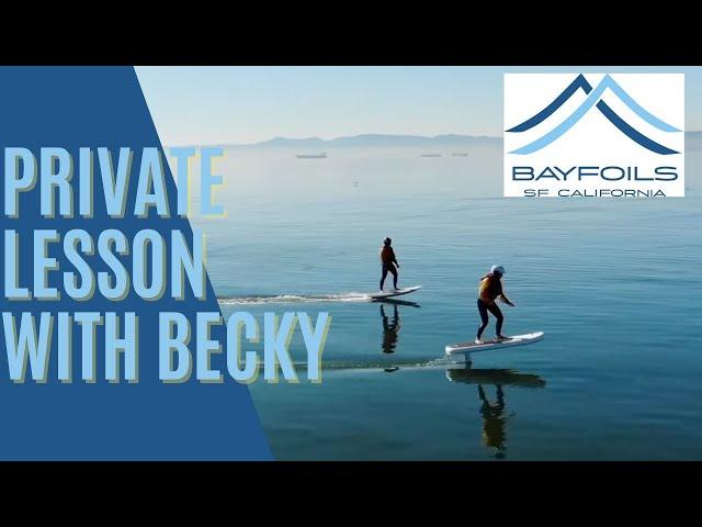 Fliteboard Efoil Lesson with Becky at @BayFoils