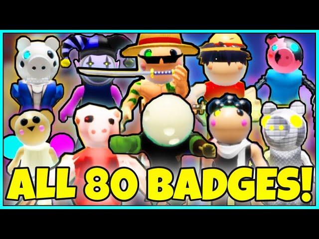 How to get ALL 80 BADGES + MORPHS/SKINS in PIGGY RP : INFECTION! - ROBLOX