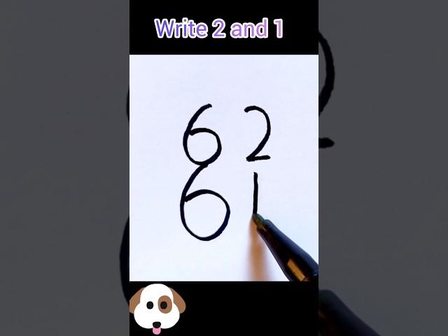 drawing a dog using numbers and letters #draw #simpledrawing #simplestrokes  #digitalpainting #us