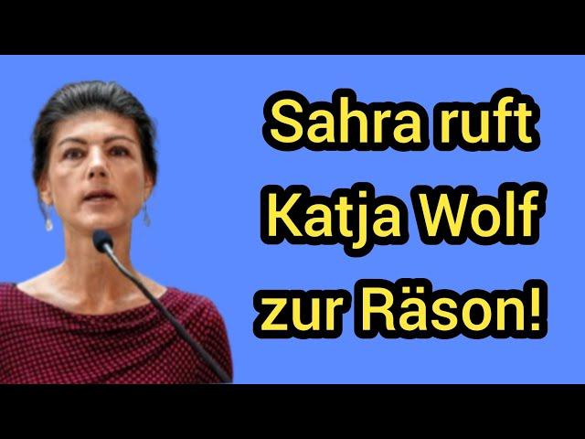 Endlich! Sahra Wagenknecht ruft Katja Wolf zur Räson! Wie reagiert das BSW in Thüringen?