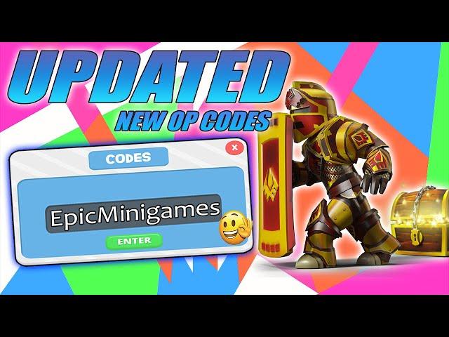 ALL *NEW* SECRET OP CODES!? Roblox Epic Minigames 2021