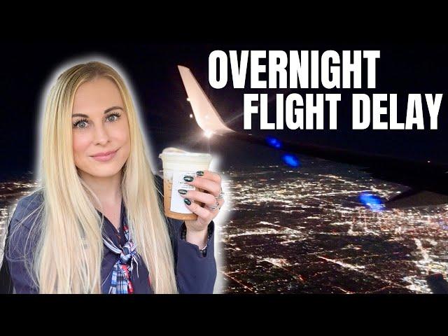 The Real Life Of A Flight Attendant | Overnight Flight Delays, 3 Day Trip