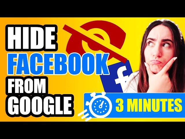 How to Hide Facebook Account From Google and Other Search Engines