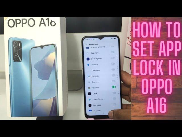 How to set App Lock in OPPO A16| How to Put App Lock on OPPO A16 Phone