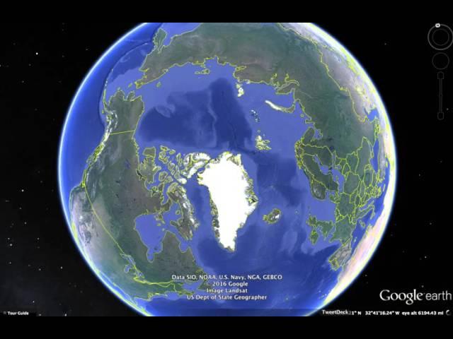 North Pole Missing? Is Google Maps editing Images? Or Climate Changed Dramatic?