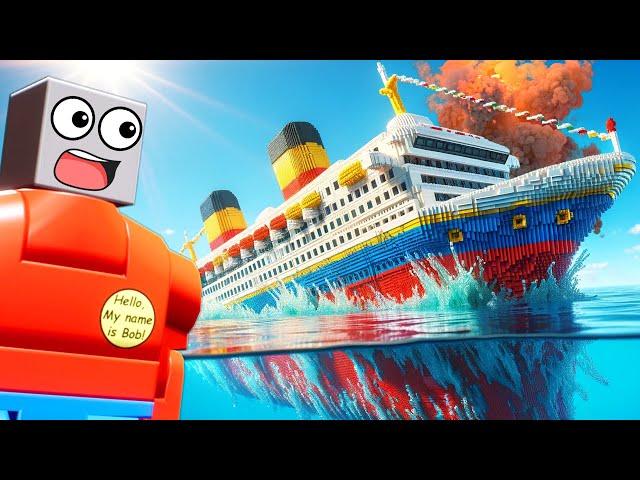 We Sank a LEGO Cruise Ship in NEW Modded Maps in Brick Rigs!