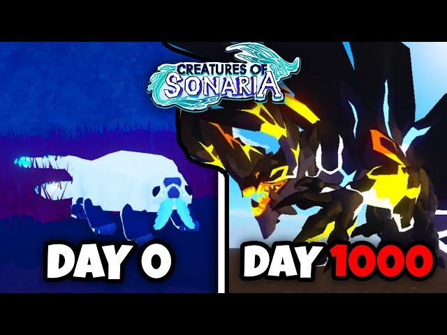 I Survived 1000 DAYS in Creatures Of Sonaria