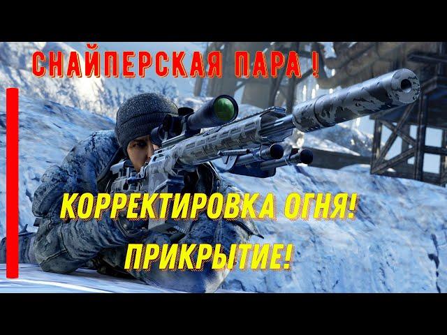 Снайперская пара! Корректировка огня! Прикрытие