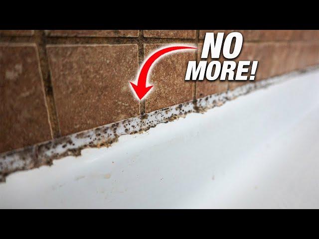 How To Remove MOLDY Caulk FAST In Your Bathroom Or Kitchen! DIY