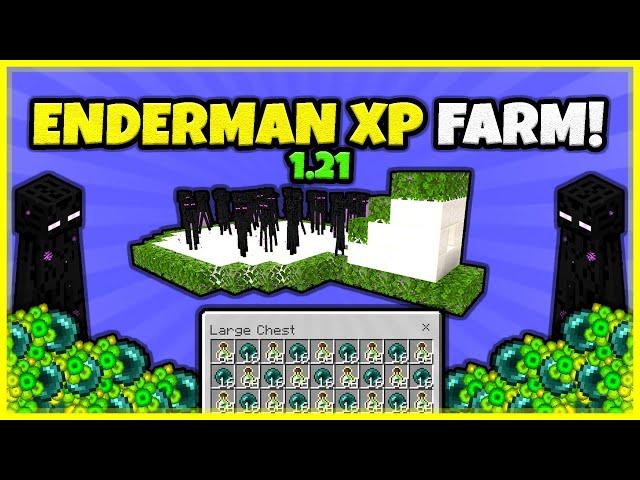 BEST ENDERMAN XP FARM EVER!! (EASY!) In Minecraft Bedrock And Java 1.21