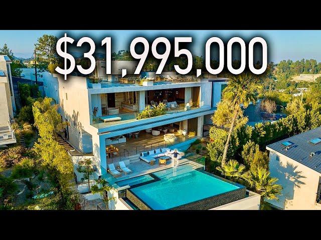 Inside a $31,995,000 BEL AIR Modern Mansion with AMAZING Luxury Finishes