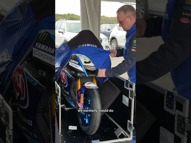 Set up day at Phillip Island for the #WorldSBK teams before 2025 commences #yamaharacing #worldsbk