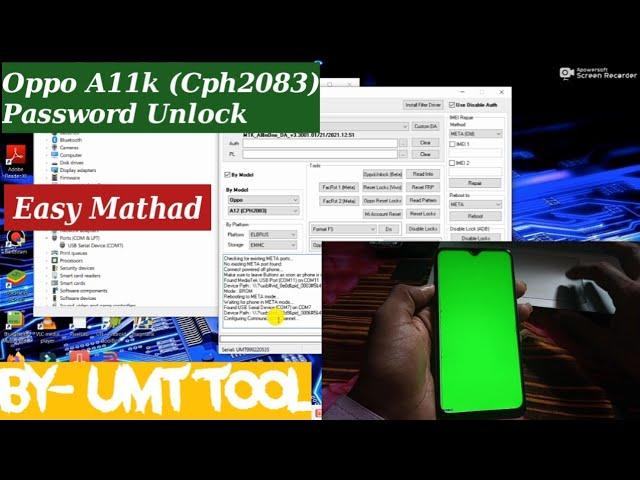 oppo A12, A11k (CPH2083) Password & Pattern Unlock || Oppo Mobile Password Unlock By Sp Flash Tool