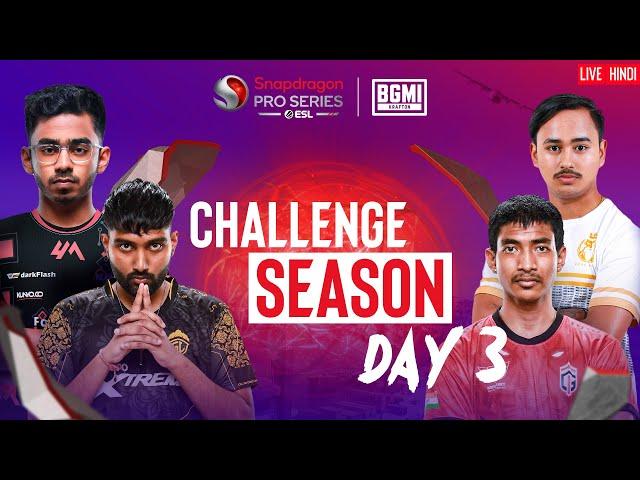 [HINDI] BGMI Snapdragon Mobile Challenge Season Day 3 | Season 6 India