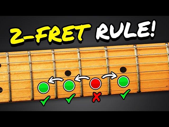 NEVER Play WRONG Notes Again! (Using The 2 Fret Rule)