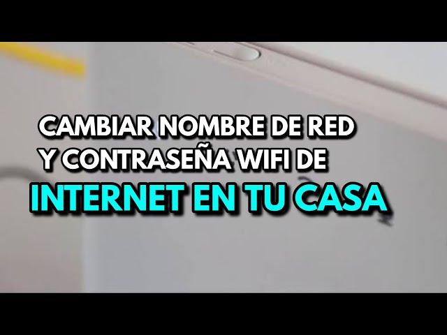 CONFIGURAR CONTRASEÑA WIFI DE INTERNET TELCEL