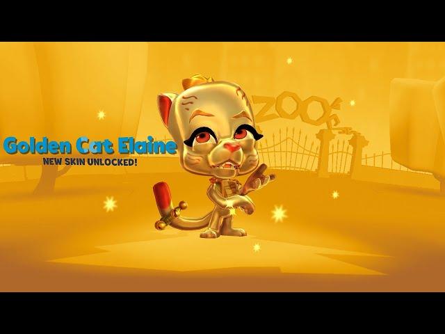 "NEW" Golden Cat Skin | Gameplay | zooba