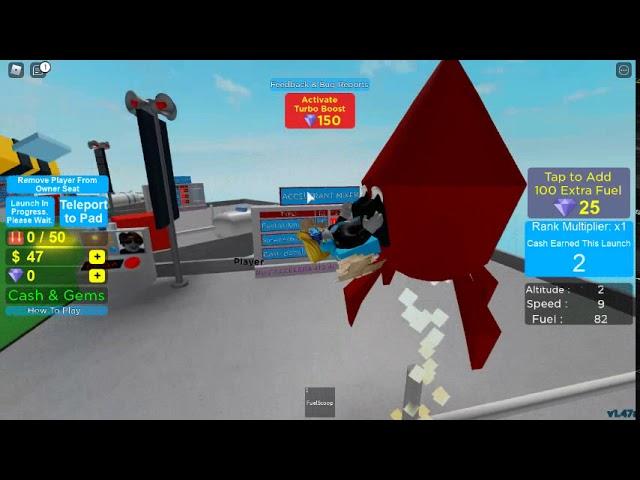 FLYING TO SPACE IN ROCKETS! Roblox Rocket Simulator