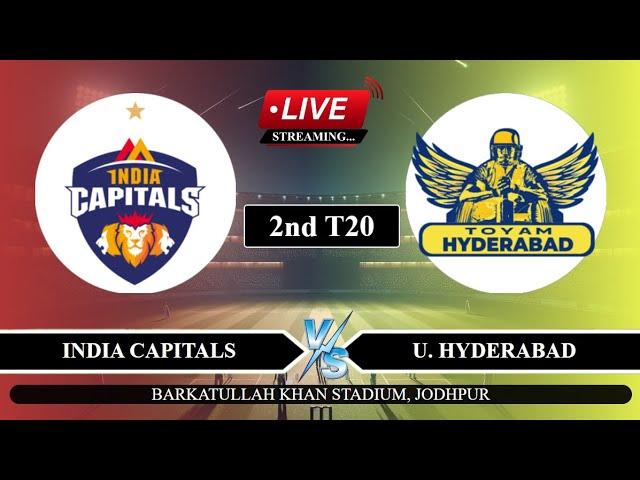 Live: IC vs UH 2nd T20 Live | LLC T20 Live Score | India Capitals vs Hyderabad Live