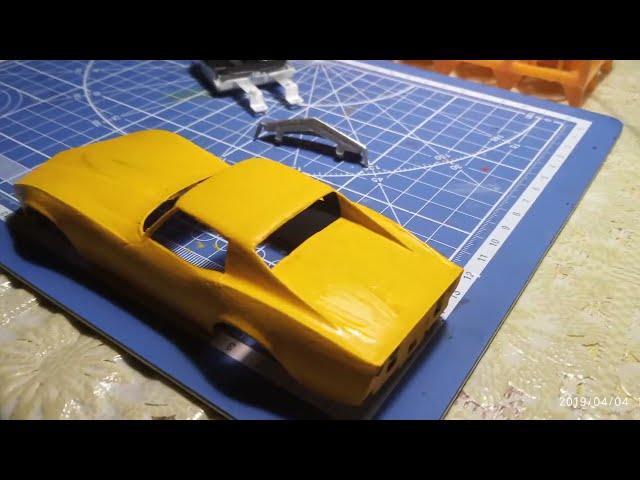 Процесс сборки Chevrolet Corvette C3 Revell 1:32