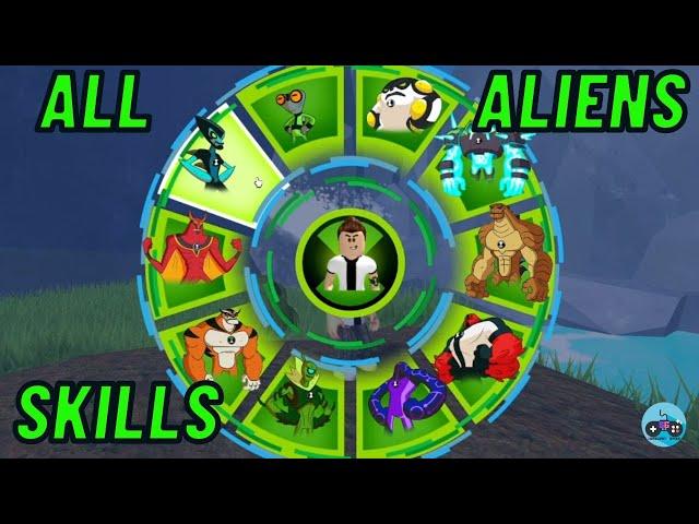 Ben 10 x Roblox - ALL Aliens & Skills Guide - Super Hero Time