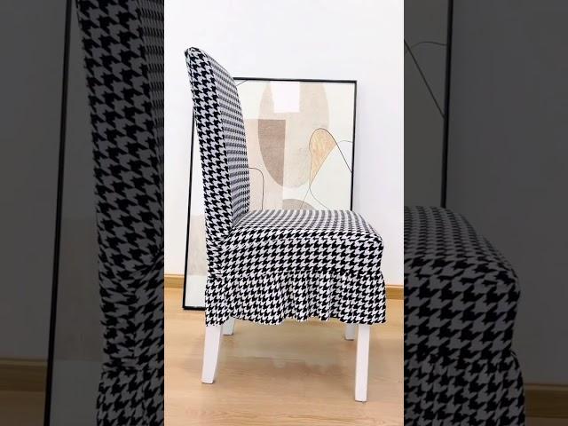 This chair cover is made of high-elastic fabric #beauty  #chaircover #home #homedecor  #diningroom