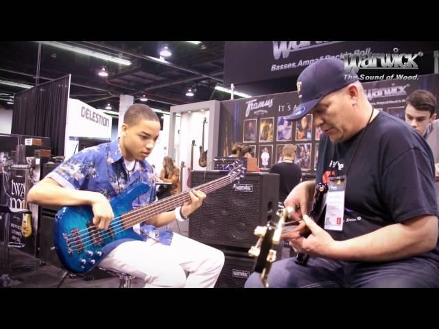 Warwick @ NAMM 2014 - Streamer Jazzman & Infinty Jam