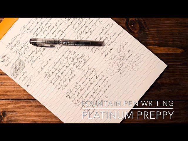 Fountain Pen Writing | Platinum Preppy