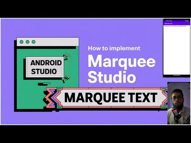 marquee text / moving text / scrolling text android studio java | the cracker