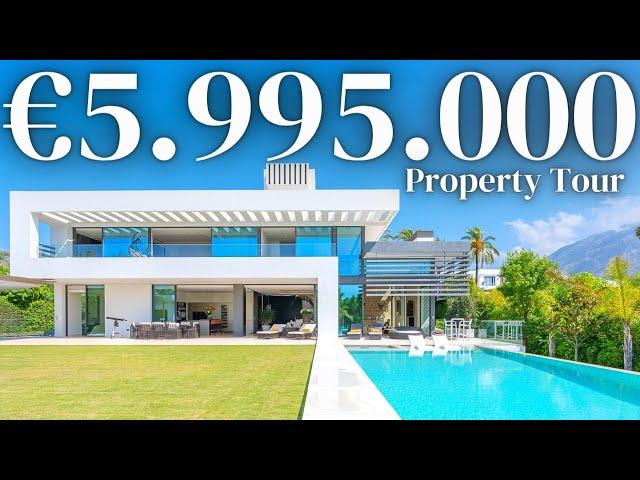 TOURING a Dreamy 5.995.000€ Modern Villa (Golden Mile, Marbella, Spain)