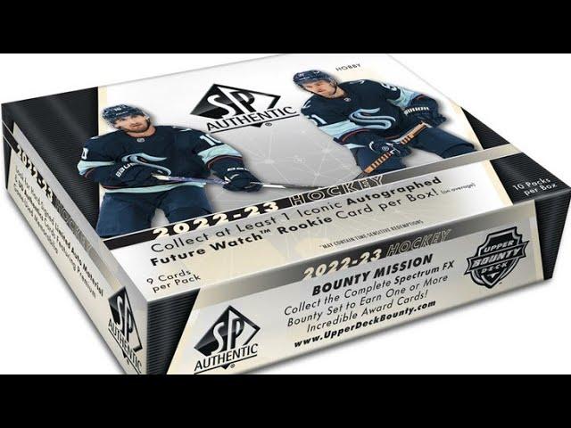 2 autographs box!!Opening 2022-23 Upper-Deck SP Authentic hobby hockey card box