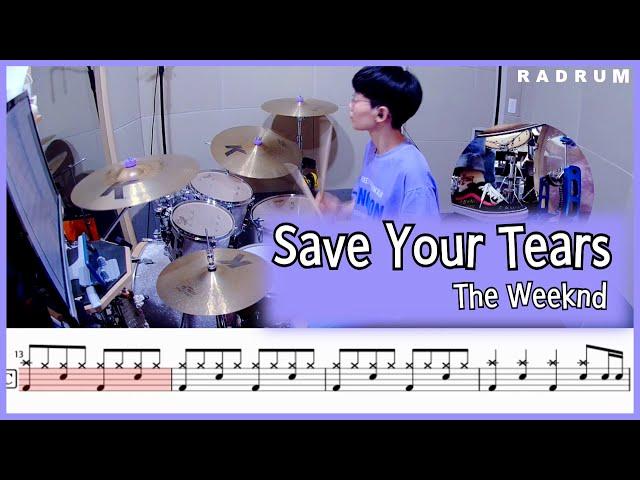 [악보영상] The Weeknd - Save Your Tears 드럼커버(DRUM COVER)