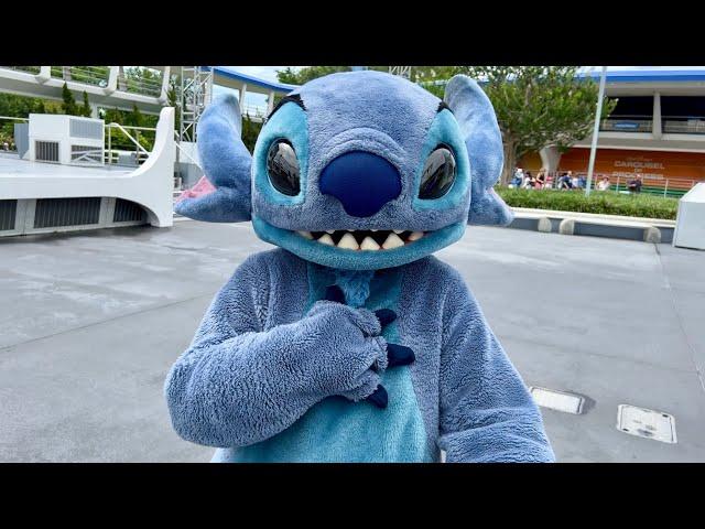 Stitch Roaming Meet and Greet in Tomorrowland at The Magic Kingdom, Walt Disney World