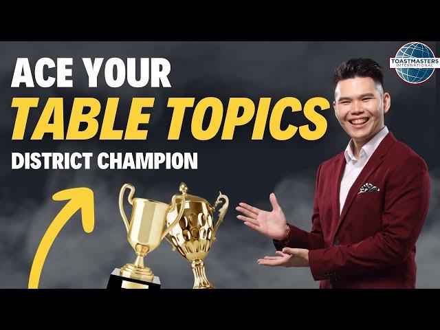 ACE Your Table Topics with this Structure | Tips from an 11-Time District Champion