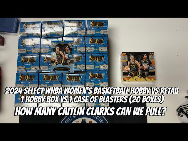 2024 Select WNBA Basketball Hobby vs Retail (1 Hobby vs 1 Case of Blasters (20 boxes) Caitlin Clark!
