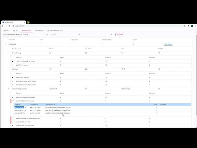 Genesys PureCloud REPO361 Quality Evaluations